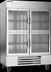Thumbnail image #5 for Beverage Air Horizon Series Two-Section Reach-In Refrigerator with Four Glass Half Doors, 46.15 Cu. Ft.