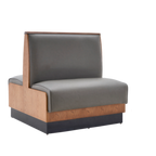 Thumbnail image #1 for ATSMFG ATS AT&S-ADD-KR36-P GR8 Karender Deuce Booth, single, 30" long x 36" high, Plain back, Upholstery and foam fitted over a computer-cut