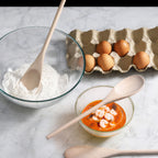Thumbnail image #2 for New Star Foodservice Inc. 42603 Classic Wood Mixing Spoon Set Case of 48