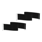 Thumbnail image #1 for Steelite International Mogogo, Modular MGSQCOPV1601 Modular Classic Buffet Quick Cover, Large, Charcoal Black
