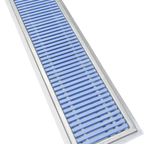 Thumbnail image #1 for IMC/Teddy CFT24-34-PFG Floor Trough, 408"W x 24"D x 4" Deep, Stainless Steel with Fiberglass Grating and Drain