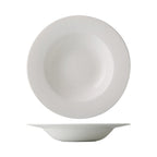 Thumbnail image #1 for CAC China Grand Canyon GDC-3 Porcelain Soup Plate, 10 oz, 9-inch Round, Bone White Case of 2 Dozen