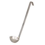 Thumbnail image #1 for Alegacy Foodservice Products Conventional 2742 2 oz Stainless Steel Ladle, 10-1/4"L, Hooked Handle Case of 12