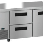 Thumbnail image #5 for Hoshizaki Steelheart ULR60B-D2 60-Inch Two-Section Undercounter Refrigerator, One Solid Door, Two Drawers, Stainless Steel, 17.22 Cu. Ft.