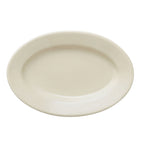 Thumbnail image #2 for Libbey Porcelana Cream 740-901-956 Porcelain Oval Platter, 9-1/8"L x 6-1/4"W, 1-1/8"H, Rolled Edge, Cream White