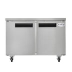 Thumbnail image #5 for Koolmore KM-UCF-2DSS 48-Inch Two-Door Undercounter Freezer, Stainless Steel, Bottom-Mounted Self-Contained Refrigeration