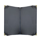 Thumbnail image #2 for Risch Harley HARST-6V 8.5X14 Padded Faux-Leather Booklet Menu Cover, 6-View, 8-1/2 x 14 in Case of 25
