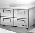 Thumbnail image #5 for True TWT-48D-4-HC 48-Inch Two-Section Drawered Worktop Refrigerator, 4 Drawers, Self-Contained R290, Stainless Steel