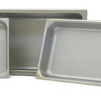 Thumbnail image #1 for Eagle Group 304041 Solid Flat Stainless Steel Food Pan Lid with Handle, 1/6 Size