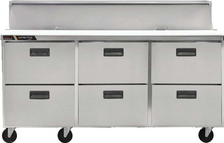 Product image #5 for Centerline by Traulsen 72-Inch 6-Drawer Mega Top Prep Table Refrigerator