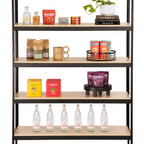 Thumbnail image #1 for Cal-Mil 23414-48-71 4-Tier Rectangular Wood Merchandiser Rack, Blonde, 48"W x 16"D x 72"H