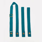 Thumbnail image #1 for Chef Works XNS09-PTL-0 Bib Apron Straps, Snap-Tab Interchangeable Neck & Waist, Polyester, Pacific Teal