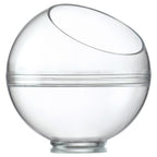 Thumbnail image #1 for JB Prince Comatec R923 2 Disposable Mini Sphere Bowl, 2 oz, Open Face, Transparent Plastic