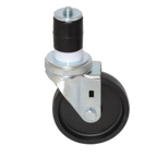 Thumbnail image #1 for Component Hardware CMS4-4BPN 4" Swivel Stem Caster, 1-5/8" Expanding Stem, No Brake, 250 lb, Polyolefin Wheel