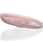 Thumbnail image #1 for Mikasa Hospitality (Lifetime Brands, Inc.) Ardacam 2085-3 Tilt Deep Plate, 11.8 in, 5 oz, Ola Pink and White Glass Case of 8