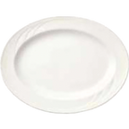 Thumbnail image #1 for Libbey Elan 905437883 Porcelain Oval Platter, 13-1/2" x 10-3/8", Medium Rim, Flat Profile