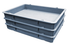 Thumbnail image #1 for Marra Forni Stackable Gray Plastic Dough Tray Set, 24 x 16 x 3 Inches