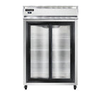 Thumbnail image #3 for Continental Refrigerator 2RSNSSSGD Two-Section Reach-In Display Refrigerator, Narrow Sliding Glass Doors, Stainless Steel Interior & Exterior
