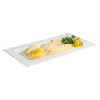 Thumbnail image #1 for Libbey APS Germany - Frames APS 82357 Rectangular Porcelain GN 1/3 Tray, White, 12-7/8" x 7" x 7/8"
