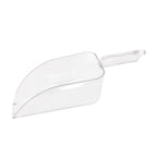 Thumbnail image #1 for CAC China SCPP-64 64 oz Clear Polycarbonate Flat-Bottom Scoop Case of 24