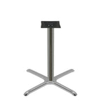 Thumbnail image #1 for Oak Street B30CHR-STD Dining-Height Steel Table Base, 30" x 30" Spread, 3" Column, Chrome-Plated