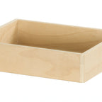 Thumbnail image #1 for Cal-Mil Logan 23106-10123-93 Rectangular Natural Wood Tray, 10" x 12" x 3"H