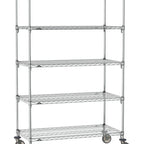 Thumbnail image #1 for Metro Super Erecta SA-1848C-80-M5 Super Adjustable Mobile Wire Shelving Unit, 48"W x 18"D x 80"H, 800 lb. capacity per shelf, 1200 lb. capacity per