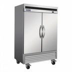 Thumbnail image #1 for MVP Group LLC IKON Refrigeration IB54R 2-Section Reach-In Refrigerator, 41.6 cu. ft., Solid Stainless Steel Doors, Bottom-Mounted Refrigeration