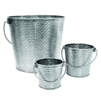 Thumbnail image #1 for TableCraft Products Brickhouse Collection GTSS87 Stainless Steel Pail, 1-1/4 Gallon, 8" Diameter x 7"H, with Handle Case of 4