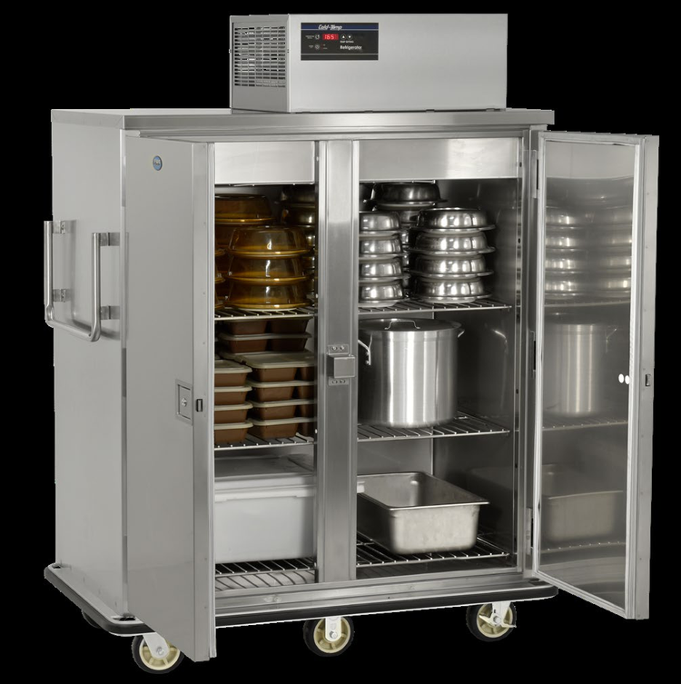 Product image #5 for FWE RBQ-96 Refrigerated Satellite Transport Cabinet, 120 Tray / 96 Plate Capacity, Top-Mount