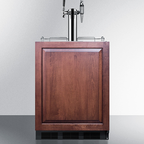 Thumbnail image #6 for Summit Commercial SBC58BLBIADAIFCMTWIN ADA-Height Dual-Tap Nitro/Cold Brew Coffee Dispenser, Undercounter, Panel-Ready, Black