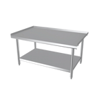 Thumbnail image #1 for Winholt Equipment ES-3048-14 Equipment Stand with Undershelf, 30"W x 48"D x 24"H, 14 gauge stainless steel top, 16 gauge stainless steel undershelf