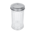Thumbnail image #1 for Thunder Group GLTWSJ012H 12 oz Paneled Glass Sugar Pourer with Stainless Steel Center-Hole Cap Case of 4 Dozen