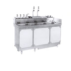 Thumbnail image #1 for La Rosa Refrigeration L-45172 Modular Ice Cream Cabinet with Syrup Rail, Remote Refrigeration, 72 in W x 32 in D