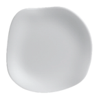 Thumbnail image #1 for Steelite International Delfin, Marisol White 7008DD026 Melamine Flat Plate, 7.25-inch, White, Free-Form 1 Dozen