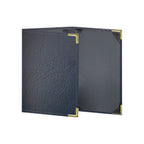 Thumbnail image #1 for Risch Harley HARST-3V 5.5X8.5 Triple-Fold Faux-Leather Menu Cover, 5-1/2 x 8-1/2 Inch Case of 25