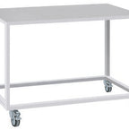 Thumbnail image #1 for Rotisol USA FlamBoyant 1160.6PR Stainless Steel Open-Base Equipment Stand with 4 Casters, 45.13"W x 17.75"D x 24"H