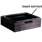 Thumbnail image #1 for Mikasa Hospitality (Lifetime Brands, Inc.) Select Concept BQ039H GN 1/2 Container Frame, Havanna Black Oak, 10.82"W x 13.18"D x 3.77"H