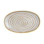 Thumbnail image #1 for Steelite International Folio Stoneware, Azores 6210FA005 Porcelain Oval Plate, 11" x 6.75" 1 Dozen