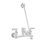 Thumbnail image #1 for AERO Manufacturing S-70 Mop Sink Service Faucet, Wall Mount, Rigid Spout, Vacuum Breaker with Hook