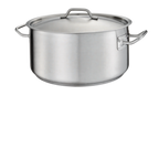 Thumbnail image #1 for Stanton Trading SSBR19 19 qt Stainless Steel Brazier, Induction Ready, 3-Ply Bottom, Handled Cover Case of 2