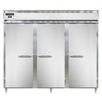 Thumbnail image #1 for Continental Refrigerator Designer Line D3RENSSPT Three-Section Pass-Thru Reach-In Refrigerator, 54+ cu. ft., Stainless Steel, Self-Contained
