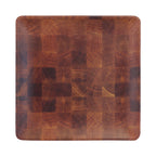 Thumbnail image #1 for G.E.T. Checkered - EGS ECO66SQ-CK . . 6-Inch Square Melamine Plate, Natural Checkered Wood Pattern Case of 6