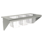 Thumbnail image #1 for Wolf CONRAIL-ACB47 Stainless Steel Condiment Rail for (7) 1/6-Size or (3) 1/3-Size Pans