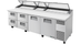 Thumbnail image #8 for True 119-1/4-Inch Pizza Prep Table with 2 Doors, 4 Drawers, Alternate Top, and R290 Refrigeration