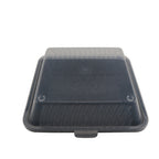 Thumbnail image #1 for G.E.T. EC-10-2X-BK/CL Reusable Single-Entree Food Container, 9 x 9 x 3.5 in, Polypropylene, Black Base, Clear Lid 1 Dozen