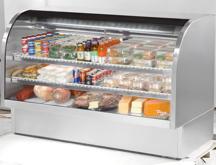 Product image #5 for True Full-Service Curved Glass Refrigerated Deli Case, 72-1/4 Inch, Self-Contained R290, LED Lighting