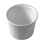Thumbnail image #1 for G.E.T. Bugambilia IR013CB . . Round Dressing Insert, 33-3/4 oz, 6" Diameter x 4-1/2" Deep, Resin-Coated Cast Aluminum, Cranberry