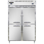 Thumbnail image #1 for Continental Refrigerator Designer Line D2RFSNSAHD Two-Section Reach-In Refrigerator/Freezer, Shallow, Stainless Steel, Half-Height Solid Doors