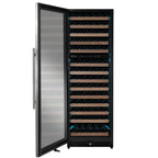 Thumbnail image #2 for Beverage Factory Allavino VSW15471D-2SL 154-Bottle Dual-Zone Commercial Wine Refrigerator with Left-Hinged Glass Door, Black